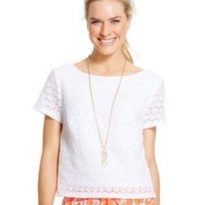 Lilly Pulitzer for Target Crochet Crop Top Sz S